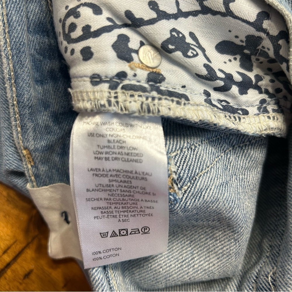 *NWT* Free People We The Free Ghost Town Long Shorts, Size 24, Denim Jeans - Picture 12 of 12
